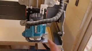 cortando AGLOMERADO MELAMINICO con la cnc Router [upl. by Farrel]