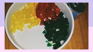 Easy Pinoy gulaman recipe  Cathedral Window gelatine [upl. by Kcirrej562]