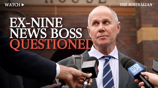 ExNine news boss Darren Wick questioned for the first time on scandal [upl. by Adehsar]