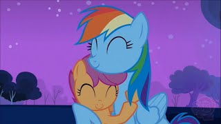 Scootaloo y Rainbow Dash se adoptan como hermanas  Insomnio en Ponyville 03x06 [upl. by Jaddan]