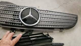 Changing the cracked front grill on the SLK32 AMG [upl. by Vinay323]