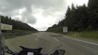 BMW K1600 on Autobahn [upl. by Rotce155]