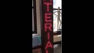 Led Vertical Ticker Tape Display in the United States [upl. by Aleda599]