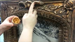 French Gilding Wax How To Apply It [upl. by Rahr]