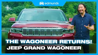 2022 Jeep Wagoneer amp Grand Wagoneer First Look  Jeeps Large SUVs Are Here  Price Styling amp More [upl. by Eicam]