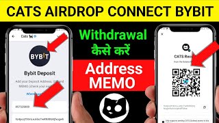 Connect Cats Bybit Wallet  Cats Airdrop Withdrawal Bybit Deposit Adress Memo  Cats Airdrop claim [upl. by Bum]