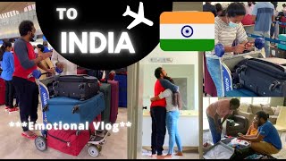 USA to INDIA ✈️✈️  ఇంత emotional ఎప్పుడు కాలేదు  Going back to INDIA [upl. by Horgan]