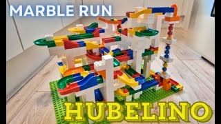 Hubelino Marble run Mega Building Box 585 piece Kugelbahn Baukasten mega [upl. by Nemzaj783]