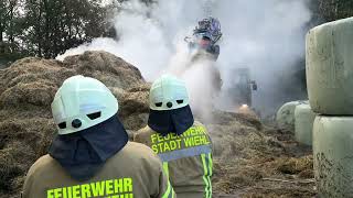 TV Bericht Über 500 brennende Strohballen sorgen für Großeinsatz in Wiehl [upl. by Gile308]