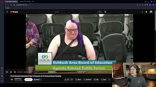 Trans Woman Reacts Pronouns Demanded At School Board Meeting [upl. by Ddet139]