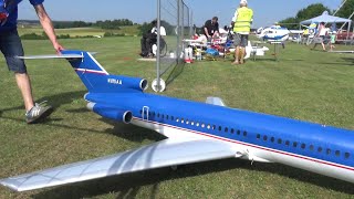 RC BOEING 727 TURBINE AIRLINER MODEL BY DOME SWITZERLAND [upl. by Boys643]