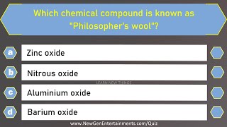 Chemistry Quiz  25 Important Questions and Answers  Science General Knowledge Quiz [upl. by Herrmann480]