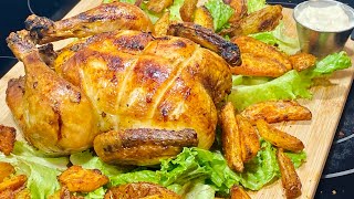 POULET RÔTI AU FOUR ET POMMES DE TERRE CROUSTILLANTES potatoes🍗 🥔 Deli Cuisine [upl. by Yeliah]