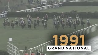 SEAGRAM SOARS ABOVE RIVALS TO WIN 1991 GRAND NATIONAL AT AINTREE [upl. by Laris]