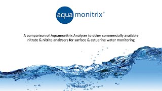 A comparison of nitrate amp nitrite analysers for surface amp estuarine water monitoring  Webinar [upl. by Zehe]