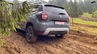 2022 Dacia Duster Facelift TCe 150 4x4 OffRoading in Mud [upl. by Pincus]