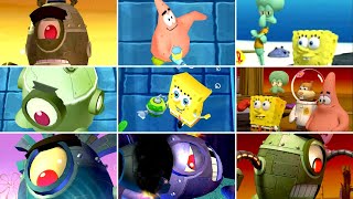 SpongeBob Planktons Robotic Revenge  All Bosses Comparison DS vs Console 4K [upl. by Lynn439]