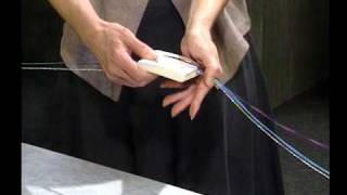 Tablet Weaving How to make a continuous warp [upl. by Karon551]