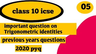 Trigonometrical Identities Class 10th Math  Ml Aggarwal ICSE [upl. by Rudolfo]