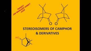 Stereoisomers of camphor [upl. by Conlan]