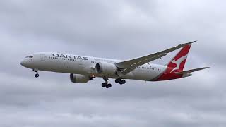 Qantas Boeing Dreamliner 787 VHZNA First Arrival into Adelaide [upl. by Cohberg]