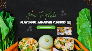 Jamaican Vegetable Rundung  Meatless Vegan Recipe 🌱🥥  Flavorful amp Easy [upl. by Ardnoid]