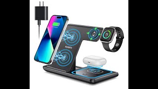 👉LINK 💬 Wireless Charger 3 in 1 Wireless Charging Station Fast Wireless Charger Stand for iPhone [upl. by Gorden896]