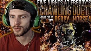 Vapor Reacts 751  FNAF SFM FNAF SL SONG ANIMATION quotCrawling Duetquot by DerpyHorse4 REACTION [upl. by Josias415]