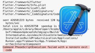 Xcode Error  command phasescriptexecution failed with a nonzero exit code [upl. by Krisha]