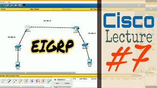 EIGRP Configuration in cisco packet tracer in hindi [upl. by Olodort]