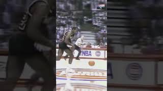 Clyde Drexlers EPIC Slam over Isiah Thomas 🏀💥 ClydeDrexler NBAFinals IsiahThomas SlamDunk NBA [upl. by Monti]