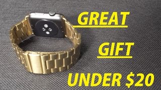 17 Gold Apple Watch Band  Affordable Christmas Gift [upl. by Olav675]