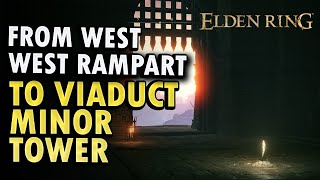 How to Get From West Rampart to Viaduct Minor Tower  Elden Ring DLC Guide [upl. by Nelleus371]