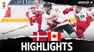 Highlights  Denmark vs Canada  2024 MensWorlds [upl. by Ahtnama]