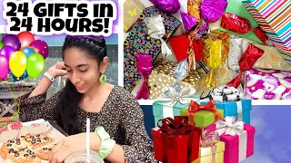 Surprising Riya with 24 Gifts🎁 in 24 Hours🎉😍  Birthday Vlog  Riyas Amazing World [upl. by Eatnwahs]