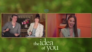 TheIdeaOfYou Interview with Anne Hathaway Nick Galitzine  Catriona Gray [upl. by Kare880]