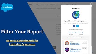 Reports amp Dashboards for Lightning Experience  Filter Your Report  TrailheadSalesforce [upl. by Joub]