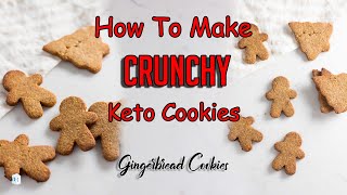 For once a CRUNCHY KETO COOKIE  Keto Gingerbread Cookies [upl. by Timms]