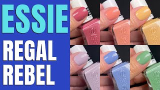 Essie quotRegal Rebelquot Gel Couture Collection  Nail Polish Review [upl. by Clementi]