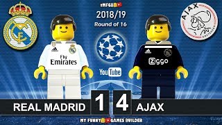 Real Madrid vs Ajax 14 • Champions League 2019 05032019 • All Goals Highlights Lego Football [upl. by Maiocco]