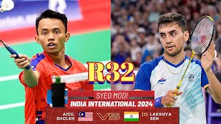 R32🇲🇾Aidil Sholeh Ali Sadikin VS 🇮🇳Lakshya Sen🔥 Syed Modi International 2024 [upl. by Henig364]