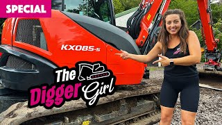 NEW Kubota KX855 Review  The Digger Girl [upl. by Questa]