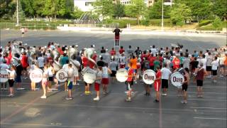 Ohio State University Marching Band Summer Session Music Practice 7 12 2012 [upl. by Piks]