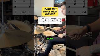 Learn This Simple Drum Groove Easy Drum Lesson drums [upl. by Eirojram]