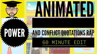 Power and Conflict Quotations Rap animated 60 Minute Edit [upl. by Hegarty]