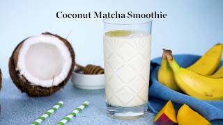 Coconut Matcha Smoothie with FAGE Total Recipe [upl. by Unity628]