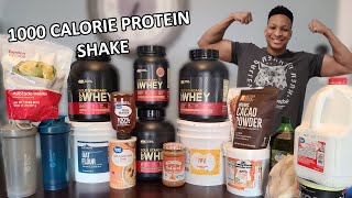 Easy 1000 CALORIE quotMass Gainerquot Protein Shake for HARDGAINERS 6 Simple Ingredients [upl. by Lucia628]