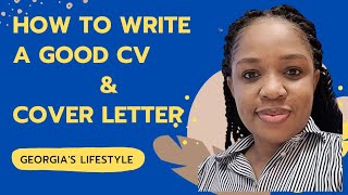 How to write a CV amp COVER LETTER  Sample CV and cover letter [upl. by Nylahsoj526]