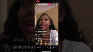 Jayda Cheaves shows negative herpes test results on IG live [upl. by Ayela]