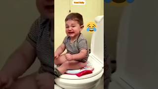 Baby in Trouble in toiletbabyvideos [upl. by Aderfla522]